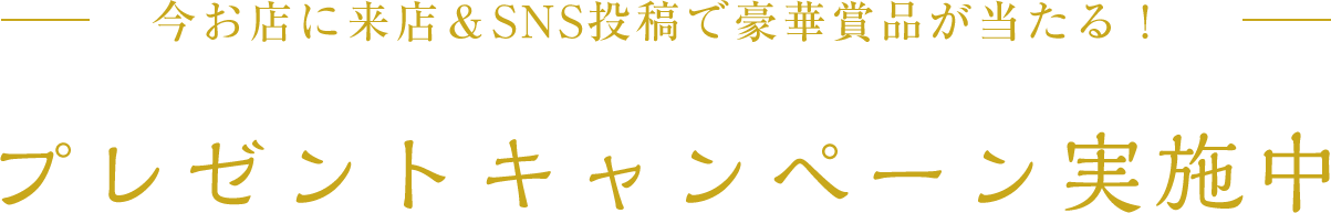 プレセントキャンペーン実施中