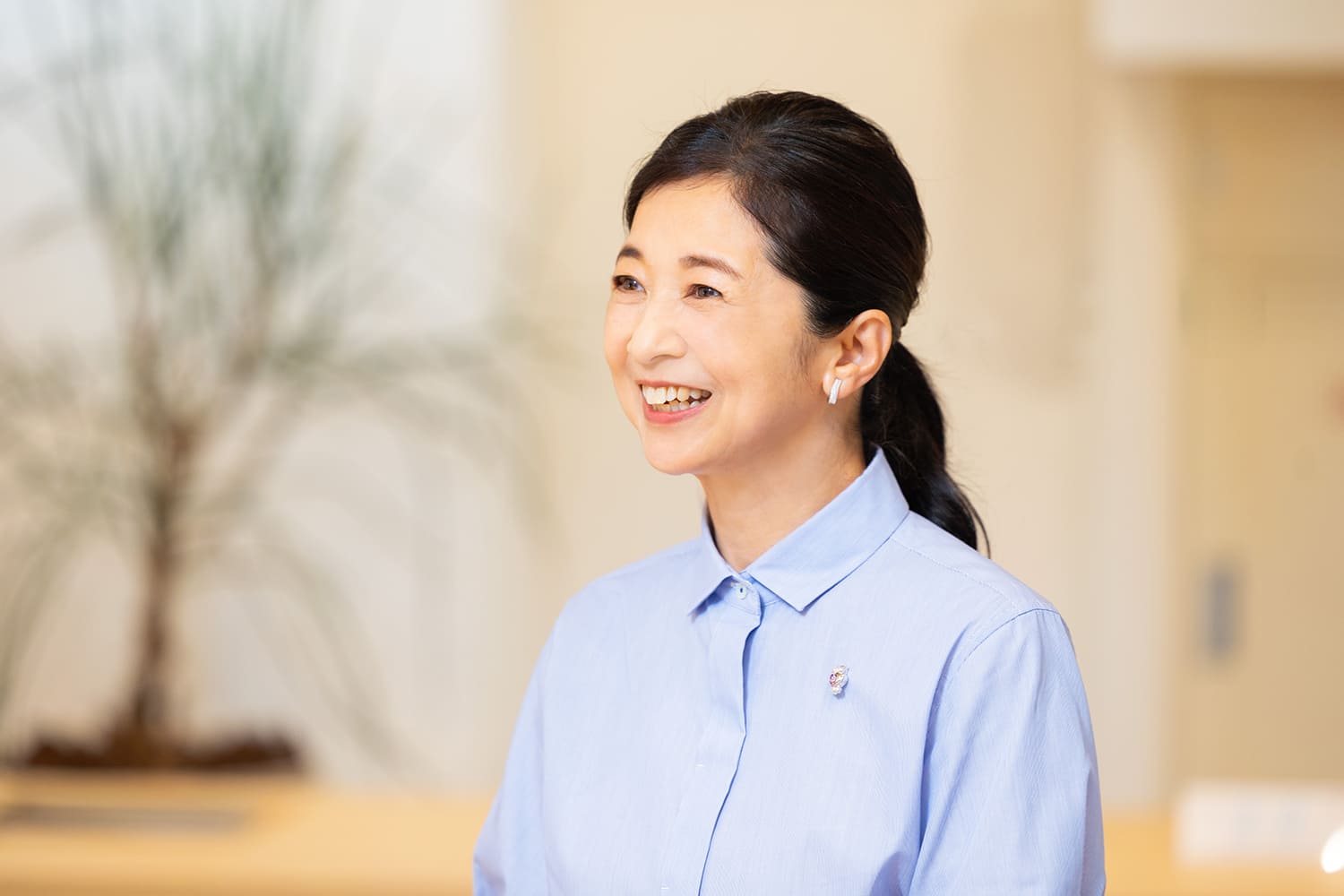 満足そうに感想を話す宮崎さん